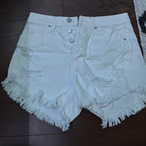 white jean shorts from target